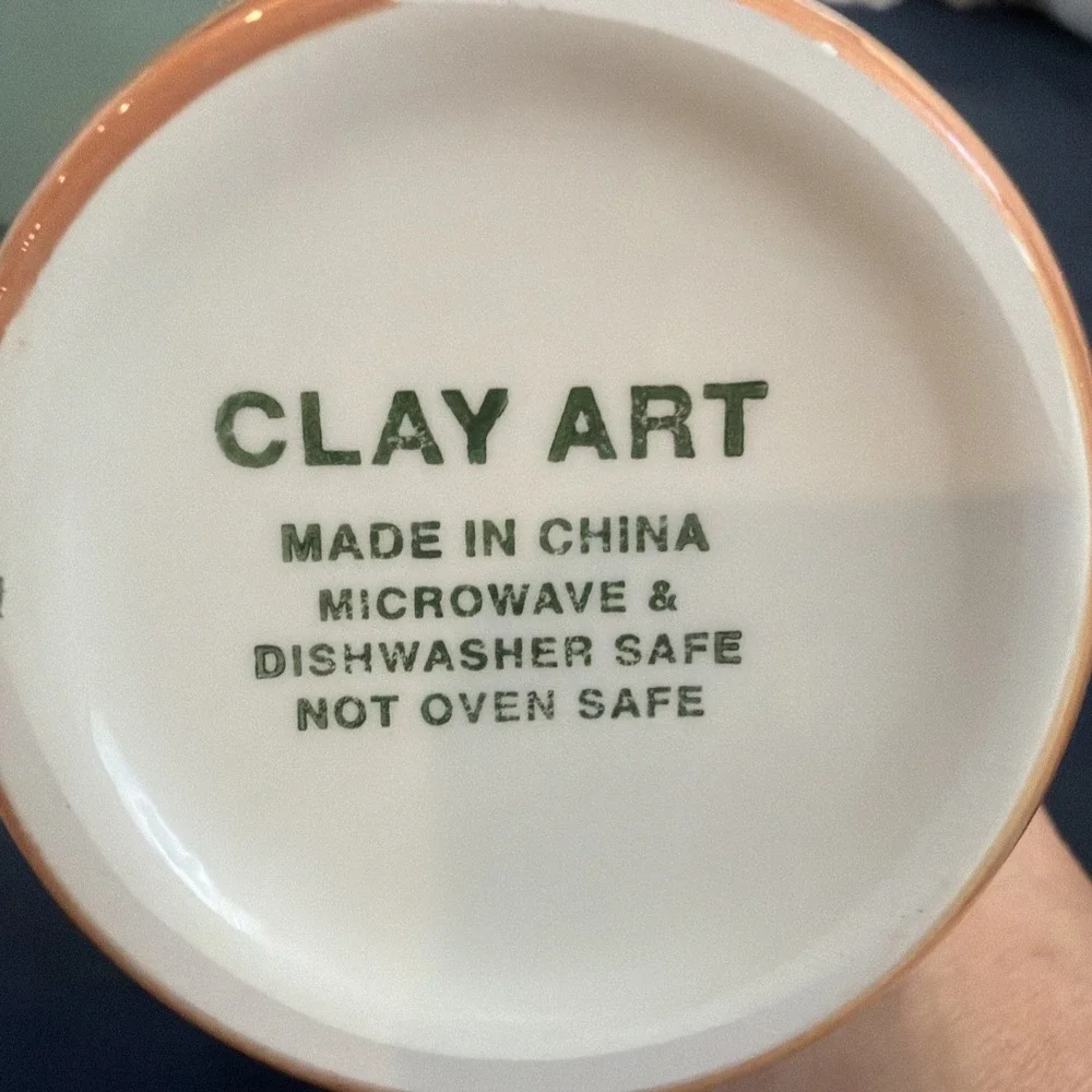 Clay Art Oliva Rustica Olive Oil Cruet Hand Painted Ceramic wStopper Replacement